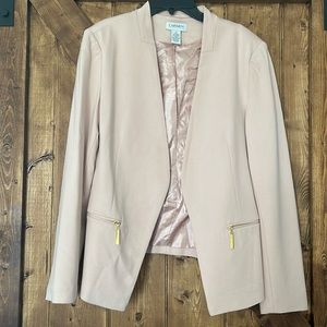 Blush pink Blazer with Gold Accents-Gently Used